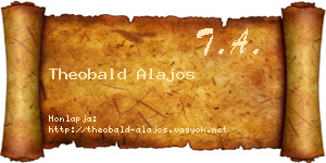 Theobald Alajos névjegykártya